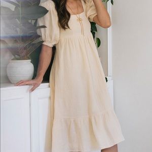 BELINDA BABYDOLL MIDI DRESS